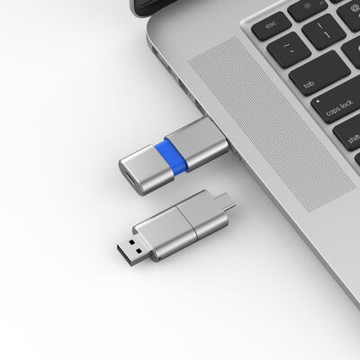 Tốc độ nhanh loại C với USB 3.0 và USB 2.0 Flash Drive Slide Shape Match CE,FCC,ROHS