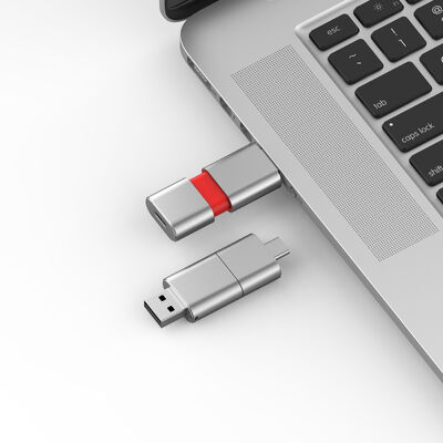 Tốc độ nhanh loại C với USB 3.0 và USB 2.0 Flash Drive Slide Shape Match CE,FCC,ROHS