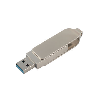 Thân màu bạc cổ điển với USB LOẠI C 128GB 256GB Kích thước usb tốc độ cao 71,4 * 16,8 * 10,1mm