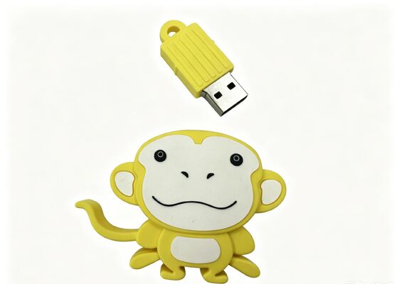 Tùy chỉnh hình dạng bởi khỉ PVC Mold ổ đĩa flash USB cá nhân tính năng tùy chọn mã hóa dữ liệu cho tiếp thị và truy cập dữ liệu an toàn
