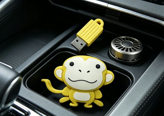 Tùy chỉnh hình dạng bởi khỉ PVC Mold ổ đĩa flash USB cá nhân tính năng tùy chọn mã hóa dữ liệu cho tiếp thị và truy cập dữ liệu an toàn