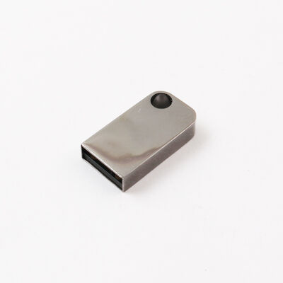 Ổ đĩa flash USB mini có lỗ có thể đặt móc chìa khóa Ổ đĩa flash USB kim loại có thể tùy chỉnh Logo Laser