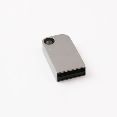 Ổ đĩa flash USB mini có lỗ có thể đặt móc chìa khóa Ổ đĩa flash USB kim loại có thể tùy chỉnh Logo Laser