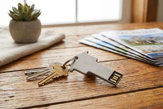 USB Flash Drive Kim Loại Dây Ngọc Trai Bạc Thiết bị lưu trữ nhỏ gọnNhiệt độ hoạt động từ âm 50 đến dương 80 độLý tưởng cho doanh nghiệp