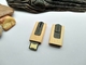 Kiểu cắm Ổ đĩa USB bằng gỗ Maple Vỏ gỗ màu dập nổi và in logo
