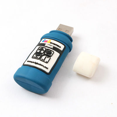 Chai mực có hình dạng Ổ đĩa flash USB tùy chỉnh USB 2.0 3.0 H2 Thử nghiệm 256GB