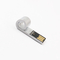 Còi có hình kim loại Ổ đĩa flash USB Logo Laser Bạc Thẻ nhớ USB 2.0