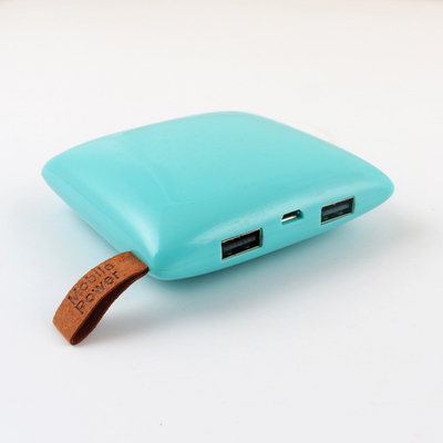 Phong cách quảng cáo màu xanh Quà tặng Ngân hàng điện Chất lượng pin tốt 3000MAH