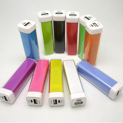 Ngân hàng điện kim loại đầy màu sắc 2000MAH 91x25x25MM để sử dụng làm quà tặng