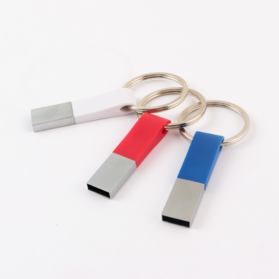 Ổ đĩa flash USB bằng nhựa 32G 64GB 128GB tốc độ cao có vòng đeo cho ba lô chìa khóa ô tô