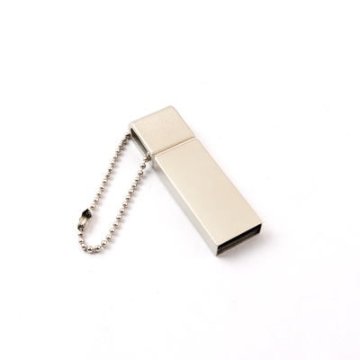 Silver Matt Body Metal USB Pen Drive 2.0 64GB 128GB 20MB/S Logo laser tùy chỉnh