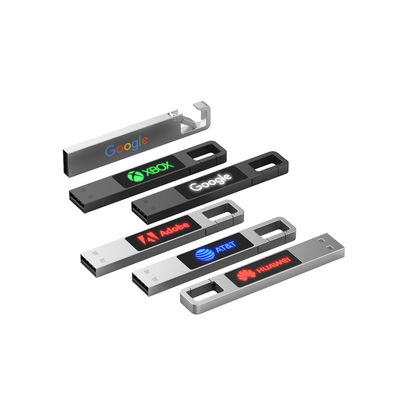 Quà tặng cho kỳ nghỉ LED Light USB Flash Drive 16G 32G 64G 128G 2.0