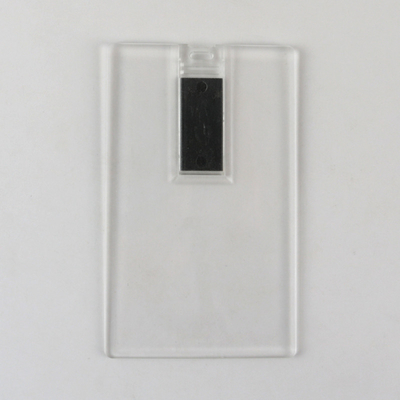Chất liệu nhựa trong suốt Thẻ tín dụng USB Sticks 2.0 128GB 64GB 15MB/S