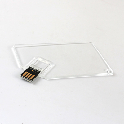 Thẻ tín dụng nhựa trong suốt Thẻ nhớ USB 2.0 MINI UDP 128GB 64GB 50MB/S