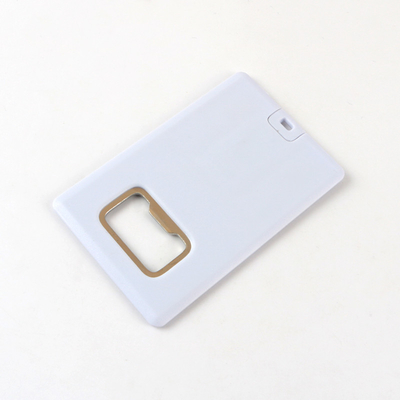 Thẻ Tín Dụng Nhựa Ổ USB Flash Với Dụng Cụ Mở Chai Kim Loại USB 2.0 128GB