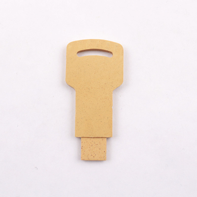Ổ đĩa flash 128gb bằng rơm và nhựa, vật liệu có thể tái chế Thẻ nhớ USB 2.0