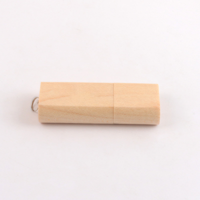 15MB/S 32GB 128GB Ổ đĩa flash USB bằng gỗ phong có vòng nhỏ USB 3.0