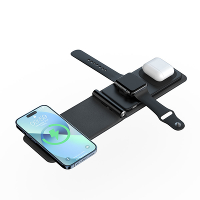 Sạc Nhanh Sạc Không Dây Gấp Gọn Cho IPhone Airpods AppleWatch Sạc Nhanh