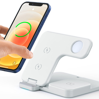 Bộ sạc không dây nhanh 15W có thể gập lại với tai nghe điện thoại