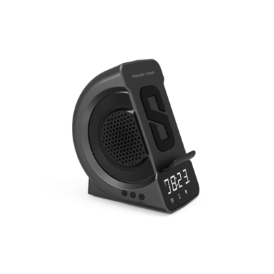 Với loa Bluetooth Sạc không dây với đồng hồ và sạc nhanh