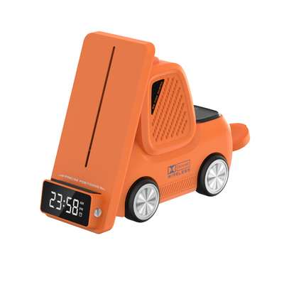 15W sạc nhanh Pad sạc không dây với ABS bên trong và đèn LED cho điện thoại màu thân trắng / xám / cam / vàng