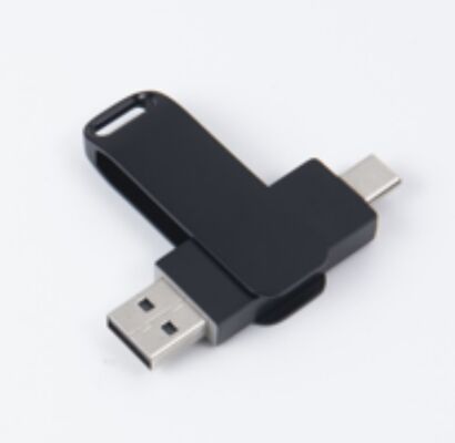 Cơ thể màu đen Usb 3.0 Với loại C Cả hai cổng USB Flash Drive Điện thoại Và Máy tính Có thể tương thích 256GB 512GB