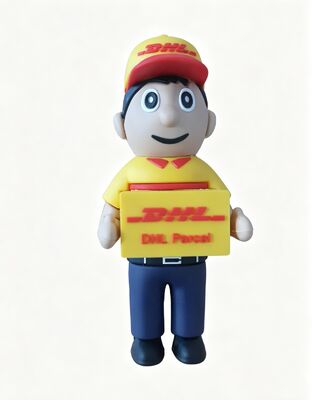 DHL Delivery Man Person Cartoon Usb Flash Drive Được thiết kế bởi khách hàng