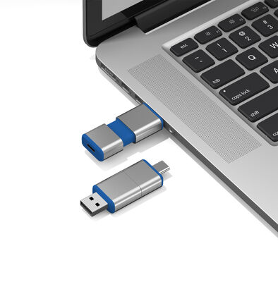Tất cả USB H2 + Ổ đĩa flash USB loại C đã qua có thể Logo OEM Một thân USB