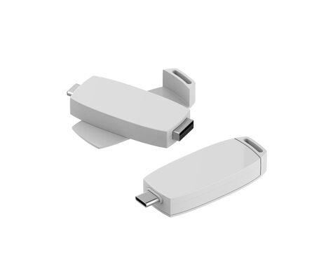Có Thể Xoay 360 Độ Ổ Đĩa Flash USB Nhựa Với Cổng Loại C Màu Thân Có Trắng Đỏ Đen Và Xanh Dương Có Thể Tùy Chỉnh In Logo Rất Nhanh