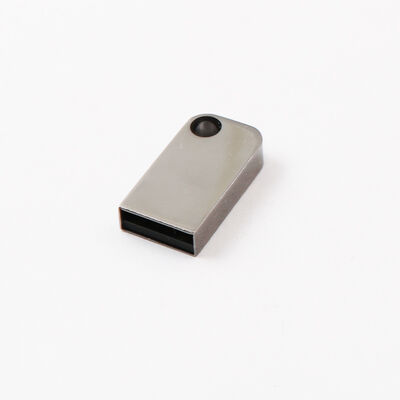 Ổ đĩa flash USB mini có lỗ có thể đặt móc chìa khóa Ổ đĩa flash USB kim loại có thể tùy chỉnh Logo Laser