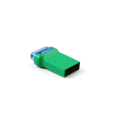 Màu sắc cơ thể màu xanh lá cây Mini Udp Flash Drive Ổ đĩa flash USB kim loại có thể tùy chỉnh làm logo và đóng gói