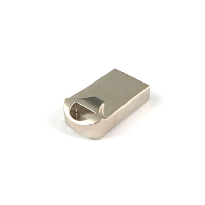 Bạc với ổ đĩa flash USB kim loại sáng bóng Tốc độ truyền dữ liệu nhanh Vỏ kim loại bền Thích hợp để lưu trữ dữ liệu an toàn