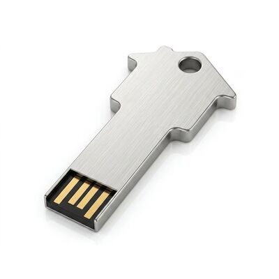 USB Flash Drive Kim Loại Dây Ngọc Trai Bạc Thiết bị lưu trữ nhỏ gọnNhiệt độ hoạt động từ âm 50 đến dương 80 độLý tưởng cho doanh nghiệp