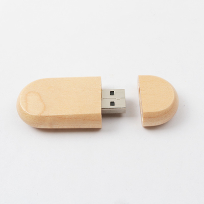 Thanh usb gỗ cá nhân Maple Bamboo 128GB dài 60mm