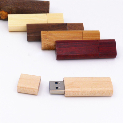 ODM Maple Bamboo Usb Stick 2.0 3.0 Ổ đĩa flash bằng gỗ 256GB có dây buộc