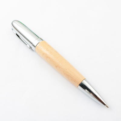 Ổ đĩa USB bằng gỗ cá nhân Maple Graed A Pen Shapes 140x16mm