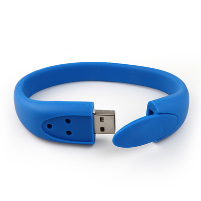 64G 128G Silicone Custom Usb Bracelet 2.0 3.0 Bộ nhớ đầy 80MB / S