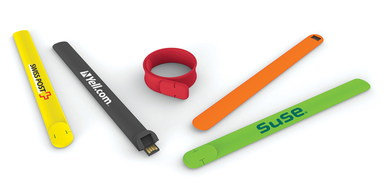 OEM ODM Dây đeo tay Silicone Ổ đĩa flash USB 2.0 128GB UDP Flash 10MB / S