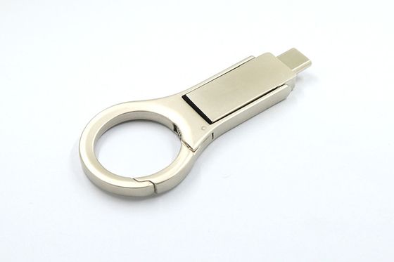 Bạc kim loại OTG Ổ đĩa flash USB 2.0 32GB 128GB Usb C Gậy bộ nhớ