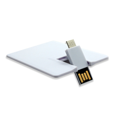 Thẻ tín dụng Android OTG 2.0 Thanh USB 1GB 128GB 15MB / S UV In đầy màu sắc