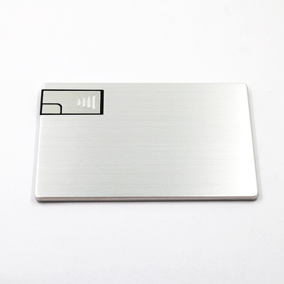 Thẻ tín dụng Silver Metal 2.0 Thanh USB 16GB 32GB ROSH đã được phê duyệt