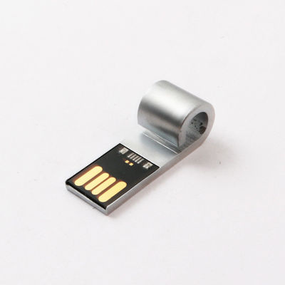 Còi có hình kim loại Ổ đĩa flash USB Logo Laser Bạc Thẻ nhớ USB 2.0