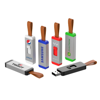 ODM Leather Usb Flash Drive In Logo Tốc độ đọc 4G 20MB / S
