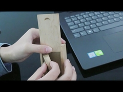 ODM Maple Bamboo Usb Stick 2.0 3.0 256GB wooden flash drive With Lanyard