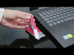 Ổ USB Flash Da Màu Đen Có Vòng Chìa Khóa Tốt Tạo Logo Tốc Độ Nhanh USB 2.0 Và 3.0