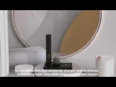 Bộ sạc không dây với đèn bàn bảo vệ mắt học sinh có thể được nâng và gấp