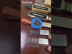 Chiếc chai USB flash drive bên trong trống có thể đặt Crystal USB 2.0 và USB 3.0